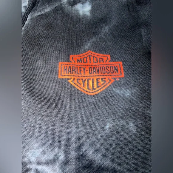 Harley - Davidson Tie-Dye Logo Pullover Zip-Up Hoodie Size 2XL Limited Edition